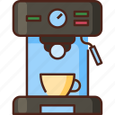 coffee, machine, coffee machine, coffee-maker, drink, cup, cafe