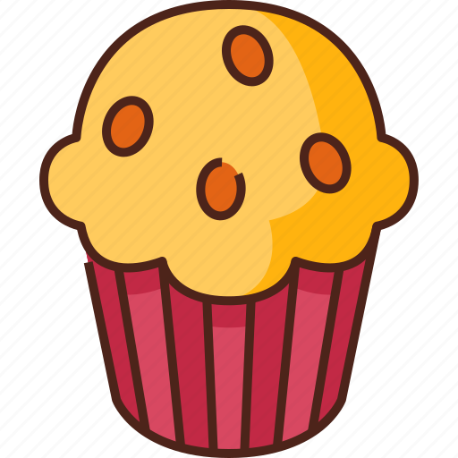 Muffin, food, dessert, sweet, cake, cupcake, bakery icon - Download on Iconfinder