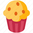 muffin, food, dessert, sweet, cake, cupcake, bakery