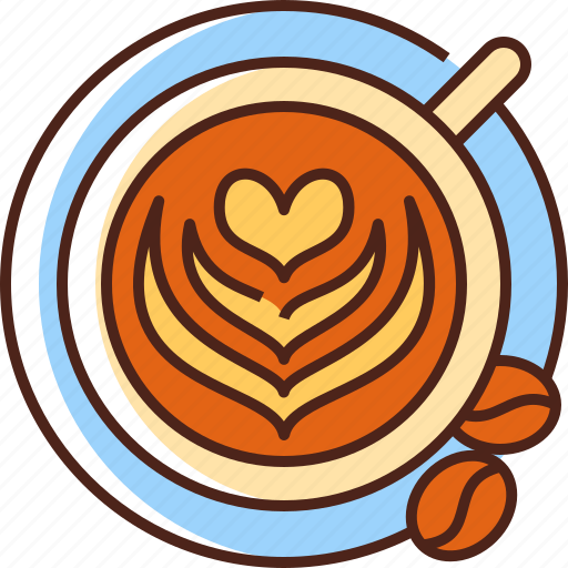 Latte, coffee, cup, espresso, drink, hot, cafe icon - Download on Iconfinder
