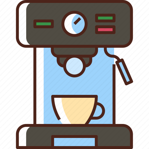 Coffee, machine, coffee machine, coffee-maker, drink, cup, cafe icon - Download on Iconfinder
