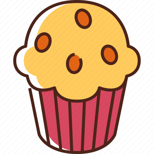 Muffin, food, dessert, sweet, cake, cupcake, bakery icon - Download on Iconfinder