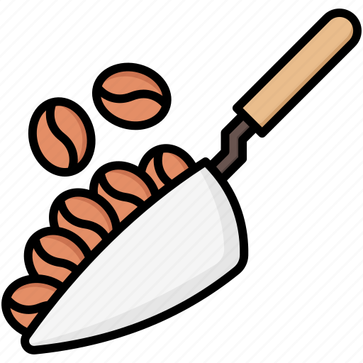 Coffee, scoop, beans, coffee beans icon - Download on Iconfinder