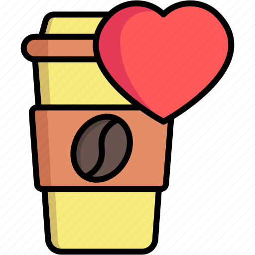 Favorite, like, heart, coffee icon - Download on Iconfinder
