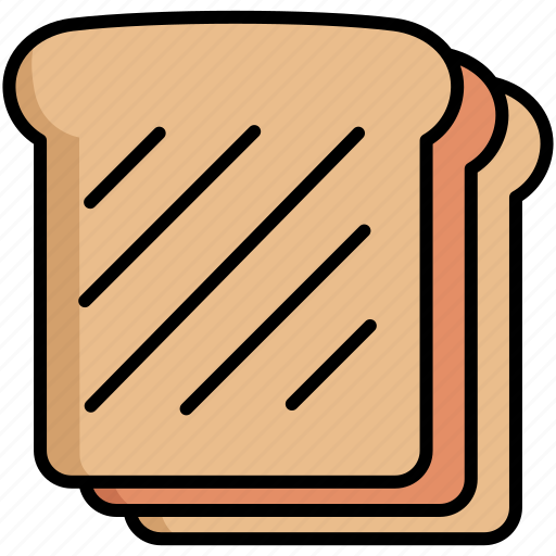 Toast, bread, breakfast, bakery icon - Download on Iconfinder