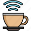hotspot, coffee, signal, wifi 