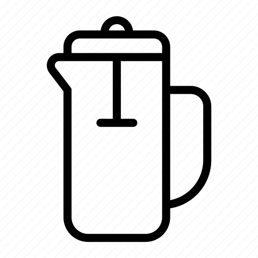 French, press, furniture, coffee, maker, shop, hot icon - Download on Iconfinder