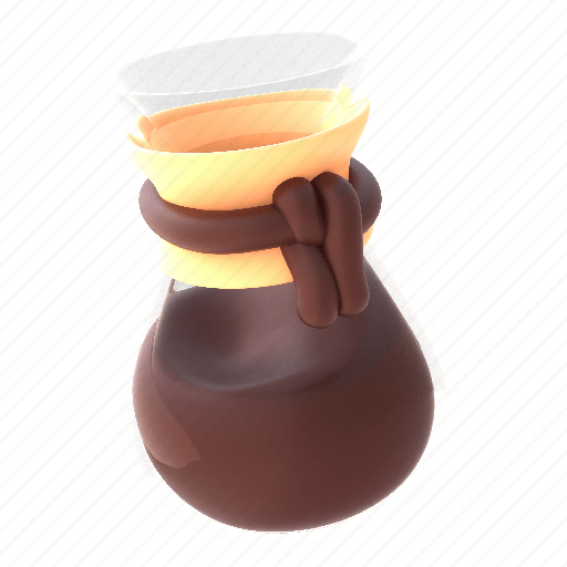 Chemex, 2, coffee, drink, shop 3D illustration - Download on Iconfinder