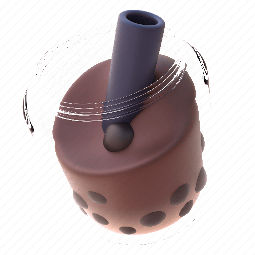 Ice, coffee, boba, 2, drink, shop 3D illustration - Download on Iconfinder
