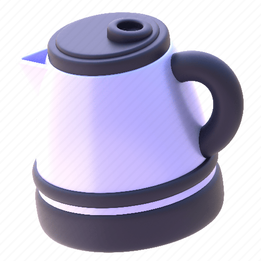 Kettle, coffee, drink, shop 3D illustration - Download on Iconfinder
