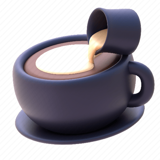 Milk, pour, coffee, drink, shop 3D illustration - Download on Iconfinder