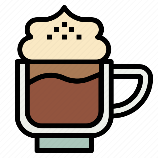 Cappuccino, coffee, cup, hot, shop icon - Download on Iconfinder