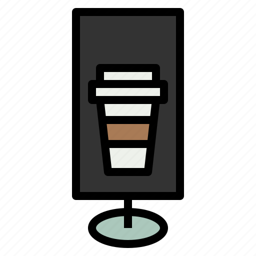 Advertisement, billboard, coffee, poster icon - Download on Iconfinder