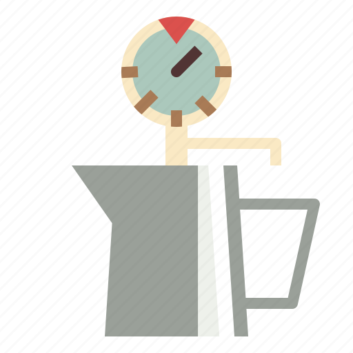 Coffee, food, pot, restaurant, thermometer, water icon - Download on Iconfinder