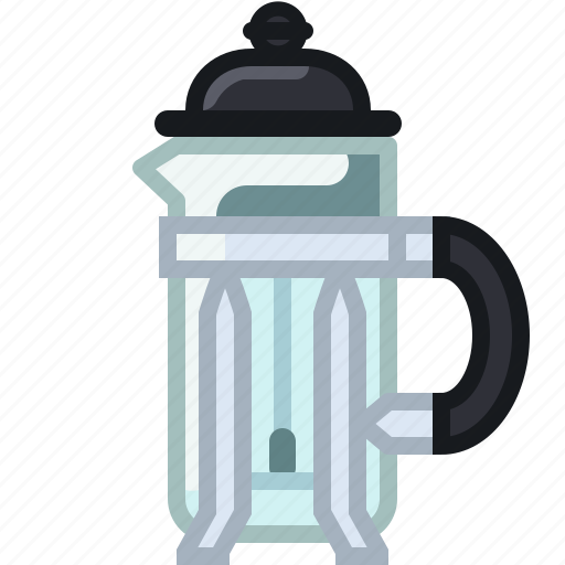 Coffee, coffeemaker, french press, making, percolator, shop icon - Download on Iconfinder