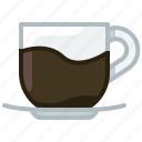 caffeine, coffee, cup, dark coffee, drink, glass