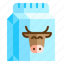 box, container, drink, milk, pack, package, packaging