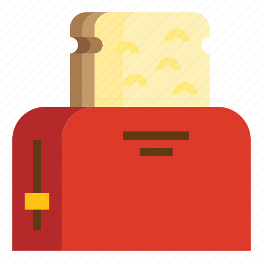 Bread, breakfast, food, kitchen, kitchenware, toast, toaster icon - Download on Iconfinder