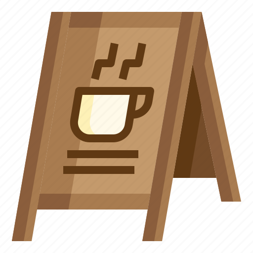 Board, cafe, coffee, menu, shop, signaling, stand icon - Download on Iconfinder