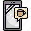 coffee, app, food, and, restaurant, cup, electronics, mobile, phone 