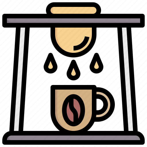 Coffee, filter, caffeine, maker, drip icon - Download on Iconfinder