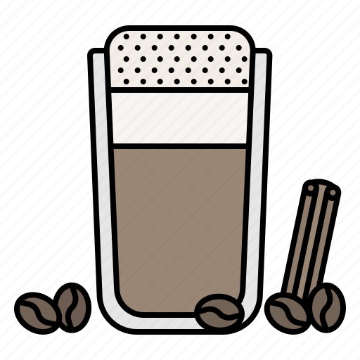 Cappuccino, coffee, cinnamon, cold, barista, cafe, menu icon - Download on Iconfinder