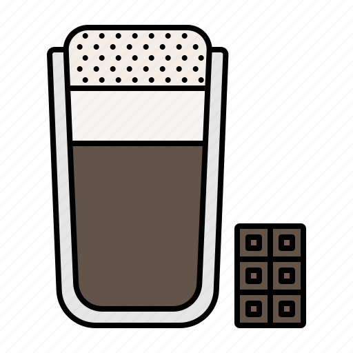 Chocolate, cocoa, iced, cold, barista, cafe, menu icon - Download on Iconfinder
