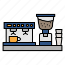 coffee, machine, grinder, shop, cafe, barista