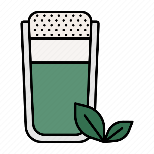 Green, tea, cold, macha, milk, barista, cafe icon - Download on Iconfinder
