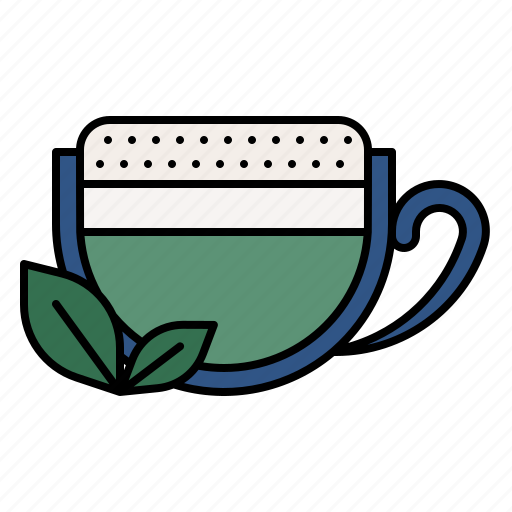 Green, tea, hot, macha, milk, barista, cafe icon - Download on Iconfinder