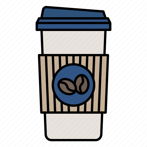 Hot, coffee, glass, cup, takeaway, drink icon - Download on Iconfinder