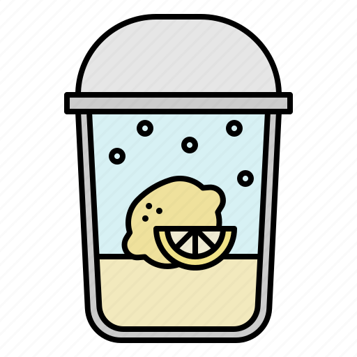 Lemon, soda, cold, drink, cafe, menu icon - Download on Iconfinder