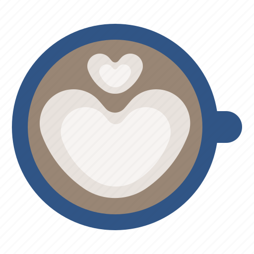 Latte, art, coffee, milk, beverage, cafe icon - Download on Iconfinder