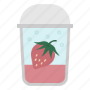 strawberry, soda, cold, drink, cafe, menu