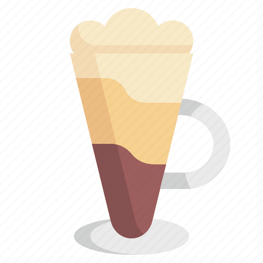 Latte, macchiato, food, and, restaurant, caffeine, beverage icon - Download on Iconfinder