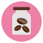 bean, beverage, bottle, coffee, glass, mug 