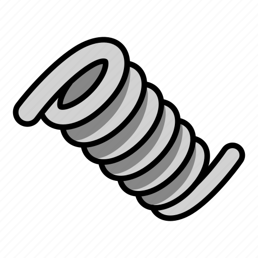 Coil, jump, metallic, motor, spring, technology icon - Download on Iconfinder