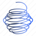 cable, coil, copper, plastic, spiral, spring