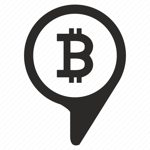 Bitcoin, geo, money, poi, point, pointer icon - Download on Iconfinder