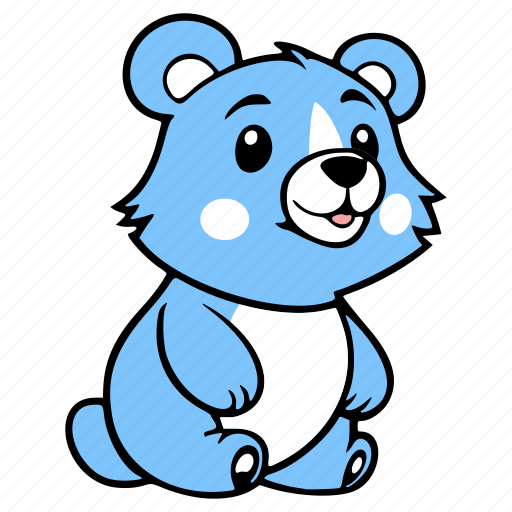 Bear, pets, emoji, animals, cute, cartoon, character icon - Download on Iconfinder