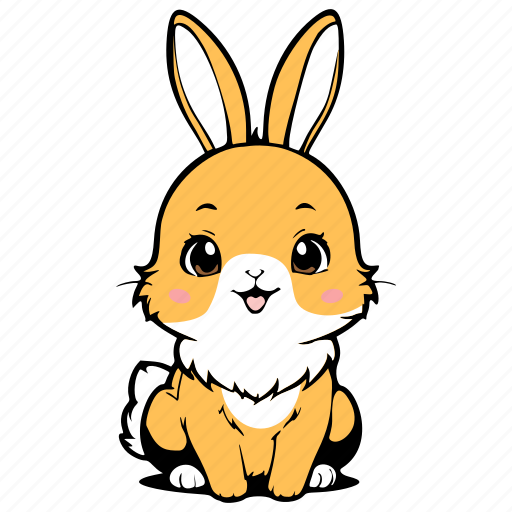Rabbit, pets, emoji, animals, cute, cartoon, character icon - Download on Iconfinder