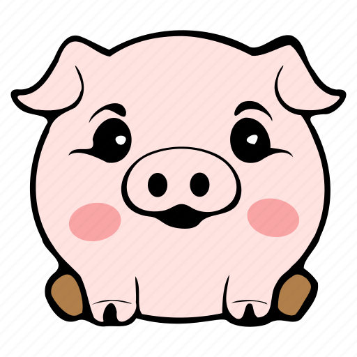 Pig, pets, emoji, animals, cute, cartoon, character icon - Download on Iconfinder