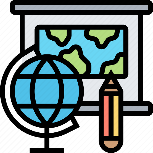 Geography, world, map, exploration, class icon - Download on Iconfinder