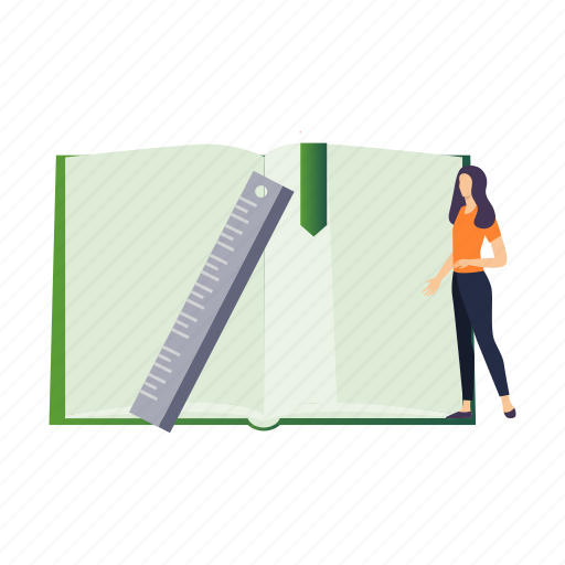 Female, studying, notebook, girl, study icon - Download on Iconfinder
