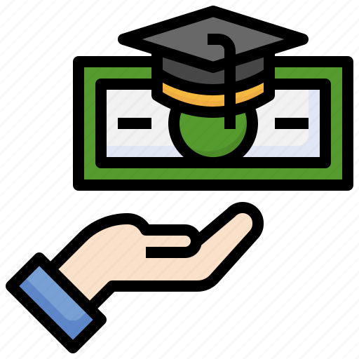 Scholarship, fees, degree, loan, mortarboard icon - Download on Iconfinder