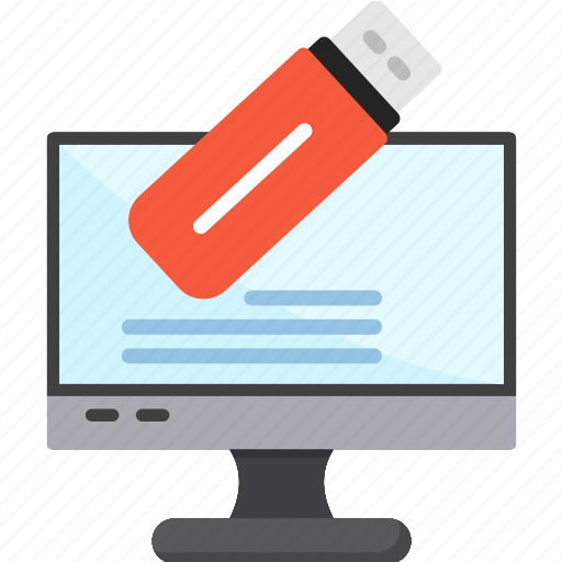 Pen, disk, usb, drive, lcd, monitor icon - Download on Iconfinder