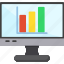 lcd, monitor, online, graph, analytics, chart, diagram, report, statistics 