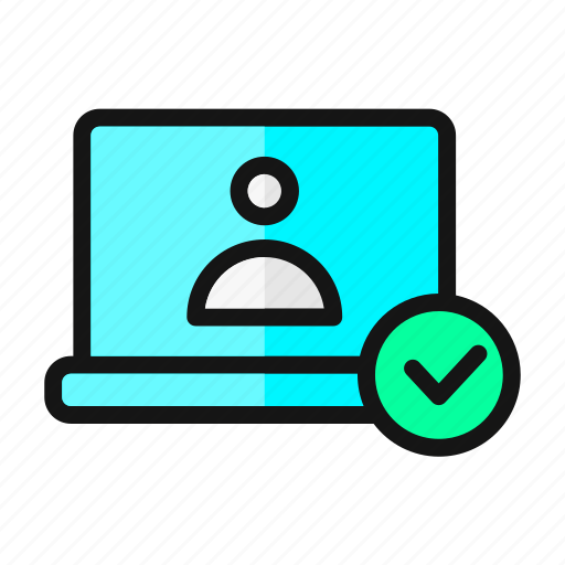 Verify, check, verified, secure, fingerprint icon - Download on Iconfinder