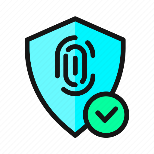 Fingerprint, verify, check, verified, secure icon - Download on Iconfinder