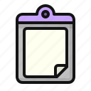 clipboard, data, document, file, format, page, paper
